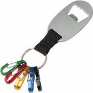 Brelok z otwieraczem - szary