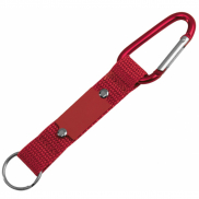 Brelok z karabińczykiem - czerwony