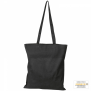 Torba bawełniana, długie uchwyty - czarny