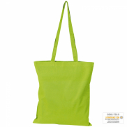 Torba bawełniana, długie uchwyty - jasnozielony