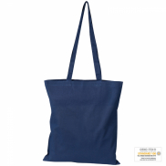 Torba bawełniana, długie uchwyty - granatowy