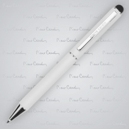 Długopis metalowy touch pen, soft touch CLAUDIE Pierre Cardin - biały