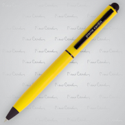 Długopis metalowy touch pen, soft touch CELEBRATION Pierre Cardin - żółty