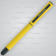 Pióro kulkowe touch pen, soft touch CELEBRATION Pierre Cardin - żółty