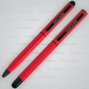Zestaw piśmienniczy touch pen, soft touch CELEBRATION Pierre Cardin - czerwony