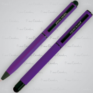 Zestaw piśmienniczy touch pen, soft touch CELEBRATION Pierre Cardin - fioletowy