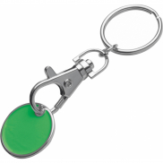 Brelok z żetonem - zielony