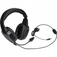 Słuchawki z mikrofonem - czarny