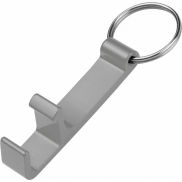 Brelok z otwieraczem do butelek - szary