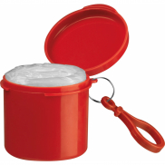 Poncho przeciwdeszczowe w etui - czerwony