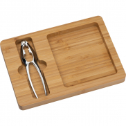 Dziadek do orzechów z tacką - beżowy