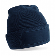 Czapka Beanie Recycled z naszywką - french navy