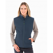 Damski bezrękawnik Softshell 2-warstwowy Recycled - black