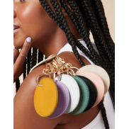 Zawieszka na klucze Boutique Circular - soft white