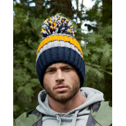 Czapka z paskami Hygge - blueberry cheesecake