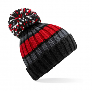 Czapka z paskami Hygge - black cherry