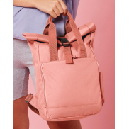 Mini Plecak Z Recyklingu Roll-Top Laptop - black