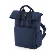 Mini Plecak Z Recyklingu Roll-Top Laptop - navy dusk
