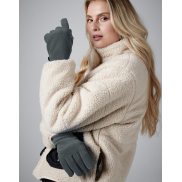 Rękawiczki polarowe z recyklingu - black