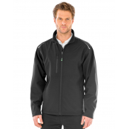 Softshell 3-warstwowy Recycled Printable - black