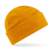 Czapka Beanie polarowa z recyklingu - mustard