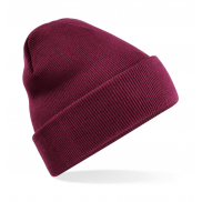 Czapka Beanie z recyklingu - burgundy