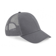 Czapka z bawełny organicznej Trucker - graphite grey