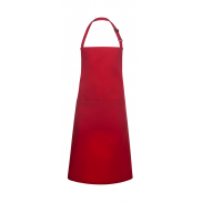 Fartuch z kieszenią Bib Basic - red