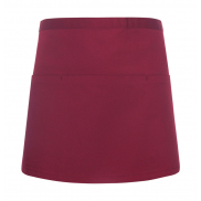 Fartuch Basic z kieszeniami - bordeaux