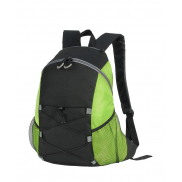 Plecak Chester - black/lime green