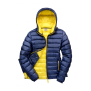 Damska kurtka z kapturem Snow Bird - navy/yellow