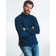 Męski mikropolar na zamek - black