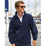 Bluza z polaru z krótkim zamkiem - black