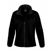 Damski Softshell Printable - black/black