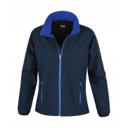 Damski Softshell Printable - navy/royal