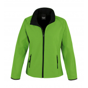 Damski Softshell Printable - vivid green/black