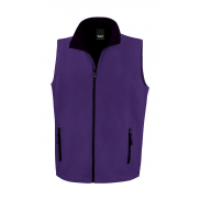 Bezrękawnik Softshell Printable - purple/black