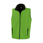 Bezrękawnik Softshell Printable - vivid green/black