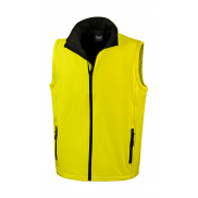 Bezrękawnik Softshell Printable - yellow/black