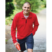 Mikropolar z krótkim zamkiem - black