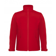 Dziecięcy Softshell Hooded - red