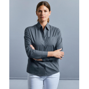 Koszula Popelinowa z długimi rękawami - white