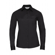 Koszula Popelinowa z długimi rękawami - black