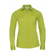 Koszula Popelinowa z długimi rękawami - lime