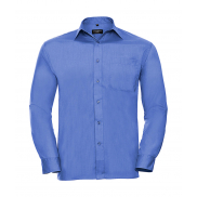 Koszula Popelinowa z długimi rękawami - corporate blue