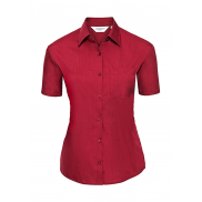 Bluzka z krótkimi rękawami i kieszonką - classic red