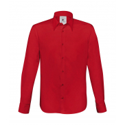 Koszula z długimi rękawami London Stretch Shirt LS - deep red