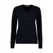 Damski Kardigan Classic Fit V-Neck Arundel - navy