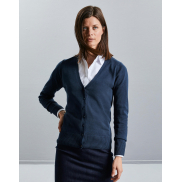 Damski Dzianinowy Kardigan V-Neck - black