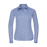 Bluzka w jodełkę z długim rękawem - light blue